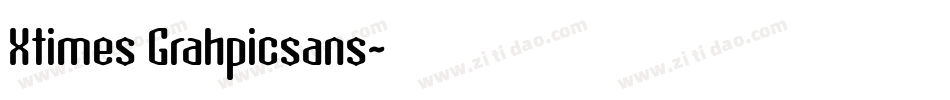 Xtimes Grahpicsans字体转换